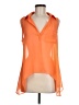 OVI 100% Polyester Orange Sleeveless Blouse Size M - photo 1