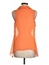 OVI 100% Polyester Orange Sleeveless Blouse Size M - photo 2