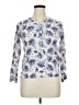 Old Navy 100% Rayon Floral White 3/4 Sleeve Blouse Size 14 - photo 1
