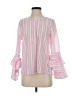 Solitaire 100% Cotton Pink Long Sleeve Blouse Size S - photo 1