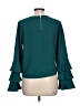 Meraki Teal Long Sleeve Blouse Size L - photo 2