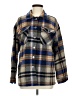 Unbranded 100% Polyester Plaid Blue Long Sleeve Blouse Size M - photo 1