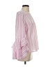 Solitaire 100% Cotton Pink Long Sleeve Blouse Size S - photo 4