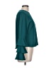 Meraki Teal Long Sleeve Blouse Size L - photo 4