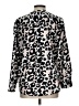 Talbots 100% Polyester Animal Print Silver Long Sleeve Blouse Size L - photo 2