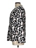 Talbots 100% Polyester Animal Print Silver Long Sleeve Blouse Size L - photo 5