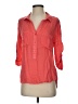 Bella Dahl 100% Rayon Red 3/4 Sleeve Button-Down Shirt Size XS - photo 1