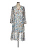 Joie 100% Polyester Floral Blue Casual Dress Size XL - photo 1