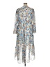Joie 100% Polyester Floral Blue Casual Dress Size XL - photo 2