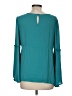 Octavia 100% Polyester Teal Long Sleeve Blouse Size M - photo 2
