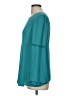 Octavia 100% Polyester Teal Long Sleeve Blouse Size M - photo 5