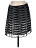 Madewell 100% Polyester Chevron-herringbone Black Casual Skirt Size 2 - photo 1