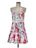 Shein 100% Polyester Tropical Pink White Cocktail Dress Size 6 - photo 1