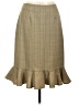 Unbranded 100% Polyester Argyle Tan Formal Skirt Size 10 - photo 1