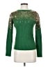 Shein 100% Polyester Metallic Green Pullover Sweater Size 4 - photo 1