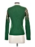Shein 100% Polyester Metallic Green Pullover Sweater Size 4 - photo 2