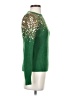 Shein 100% Polyester Metallic Green Pullover Sweater Size 4 - photo 4