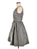 Halogen 100% Polyester Chevron-herringbone Black Cocktail Dress Size 6 - photo 5