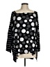 Alembika 100% Elastane Polka Dots Black 3/4 Sleeve Blouse Size 6 - photo 1