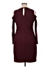 Halogen Solid Burgundy Cocktail Dress Size XL - photo 2