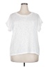 Mossimo Supply Co. White Short Sleeve Top Size 2X - photo 1