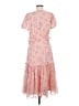 LoveShackFancy 100% Polyester Floral Pink Cocktail Dress Size 6 - photo 2