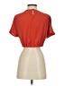 Shein 100% Polyester Orange Short Sleeve Top Size XS - photo 2