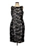 Carmen Marc Valvo 100% Polyester Black Cocktail Dress Size 12 - photo 1