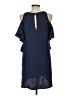 Lr 100% Polyester Solid Blue Casual Dress Size M - photo 2