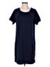 Chico's Solid Blue Casual Dress Size Med (1) - photo 1
