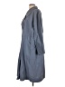 Athleta 100% Nylon Blue Trenchcoat Size L - photo 5