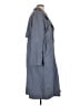 Athleta 100% Nylon Blue Trenchcoat Size L - photo 4