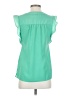 Attention 100% Polyester Green Sleeveless Blouse Size S - photo 2