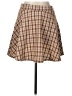 Shein 100% Polyester Plaid Brown Casual Skirt Size L - photo 2