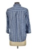 Da-sh 100% Cotton Stripes Blue 3/4 Sleeve Button-Down Shirt Size L (estimated) - photo 2