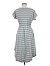 Unbranded Stripes Gray Casual Dress Size M - photo 2