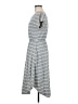 Unbranded Stripes Gray Casual Dress Size M - photo 5