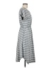 Unbranded Stripes Gray Casual Dress Size M - photo 4