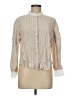 Ann Taylor Stripes Ivory Long Sleeve Blouse Size M - photo 1