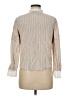 Ann Taylor Stripes Ivory Long Sleeve Blouse Size M - photo 2
