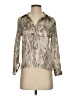 L'Agence Metallic Silver Long Sleeve Blouse Size XS (0) - photo 1