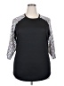 Lularoe Black 3/4 Sleeve T-Shirt Size 2X - photo 1