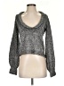 LinQ Chevron-herringbone Gray Pullover Sweater Size XS - photo 1