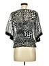 B.wear Black Short Sleeve Blouse Size M - photo 2