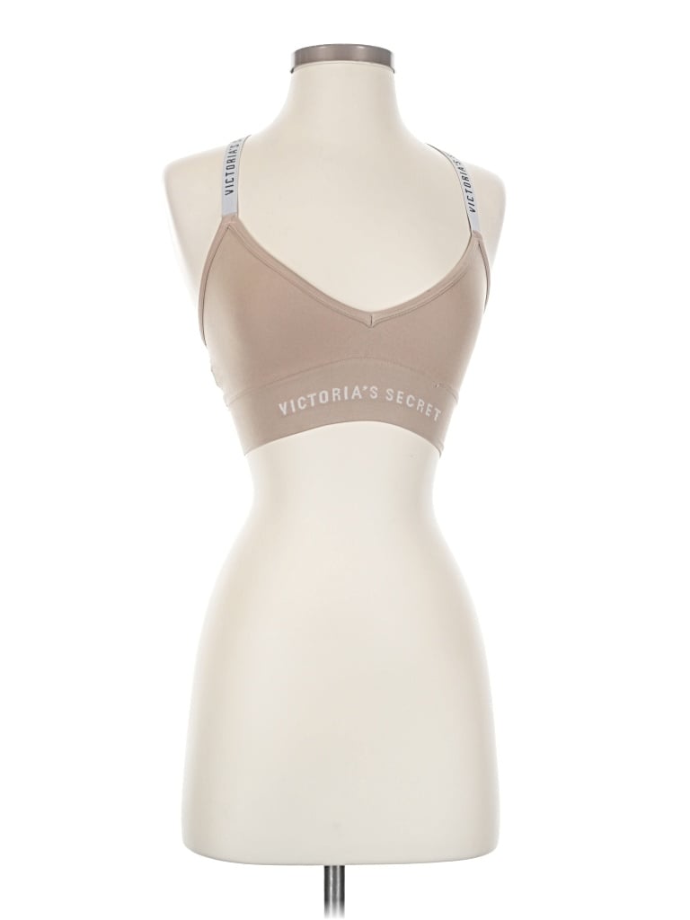 Pre-owned Victoria's Secret Sports Bra In Tan