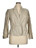 Venezia 100% Cotton Metallic Ivory Blazer Size 14 - 16 Plus - photo 1