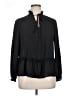 Maison Jules 100% Polyester Black Long Sleeve Blouse Size XL - photo 1