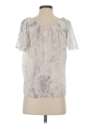 Rebecca Taylor Short Sleeve Silk Top (view 2)
