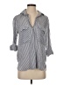 Zara Checkered-gingham Gray 3/4 Sleeve Button-Down Shirt Size XS - photo 1