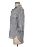 Zara Checkered-gingham Gray 3/4 Sleeve Button-Down Shirt Size XS - photo 5